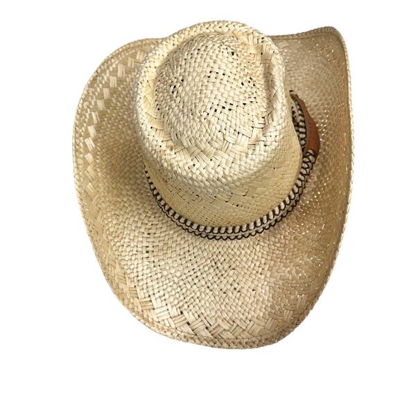 bailey NEW WEST u-rollit straw hat SIZE 6 7/8 - Picture 1 of 10